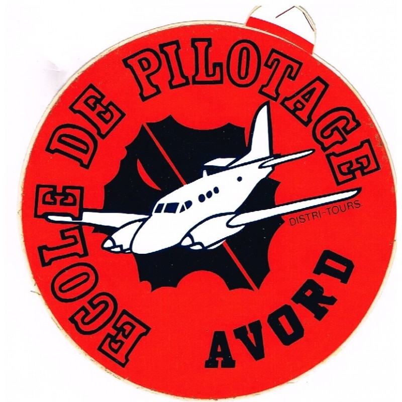 AUTOCOLLANT ECOLE DE PILOTAGE AVORD