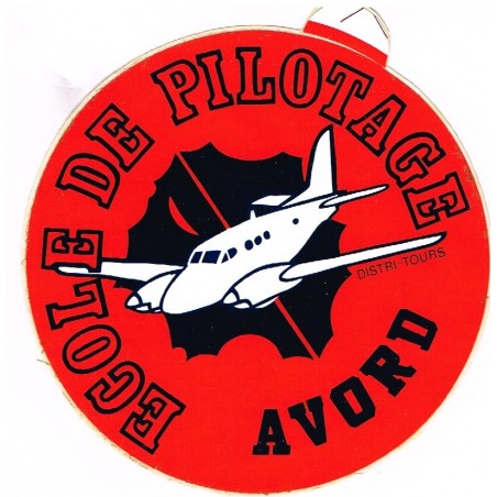 AUTOCOLLANT ECOLE DE PILOTAGE AVORD