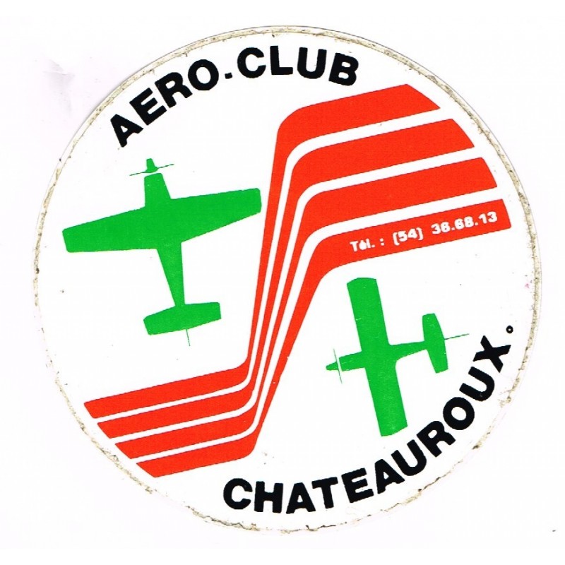 AUTOCOLLANT AERO-CLUB CHATEAUROUX