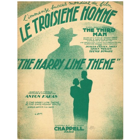 PARTITION DU FILM - LE TROISIEME HOMME 