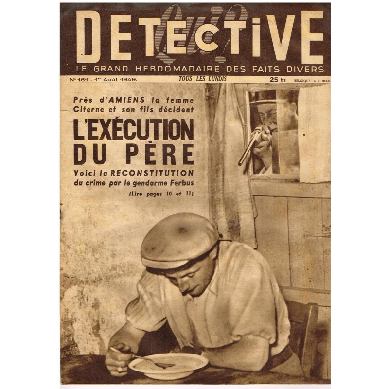 DETECTIVE N° 161 1er Août 1949 - L'EXECUTION DU PERE