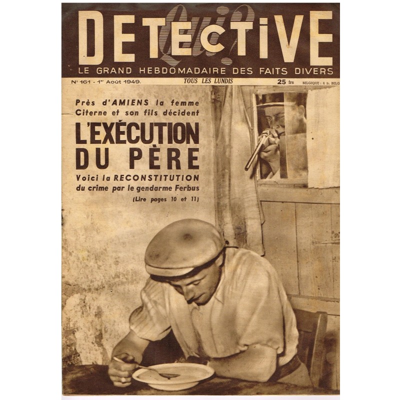 DETECTIVE N° 161 1er Août 1949 - L'EXECUTION DU PERE