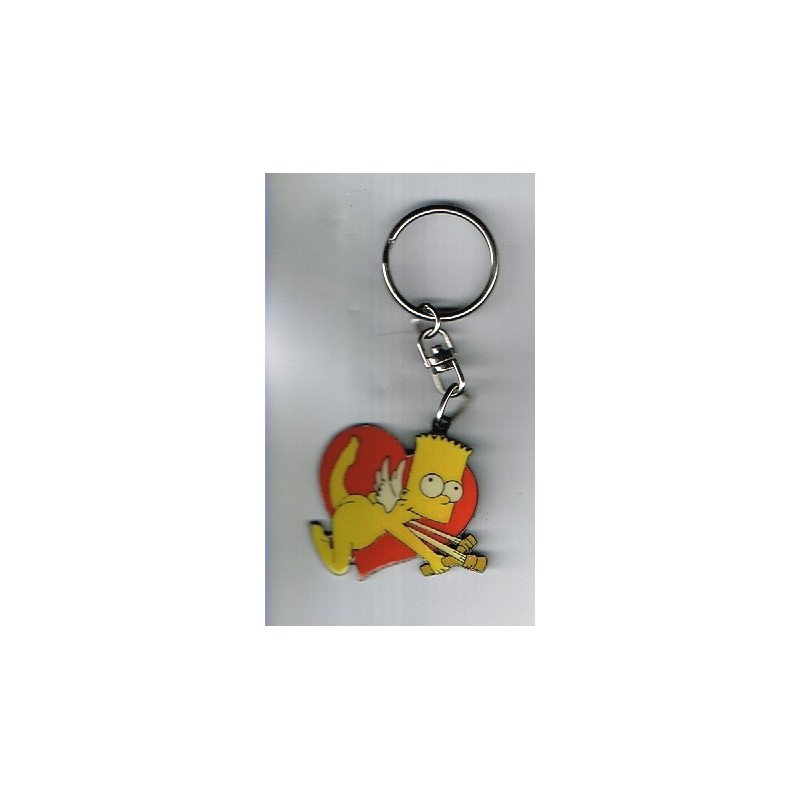 PORTE CLES SIMPSONS BART CUPIDON - METAL EMAILLE