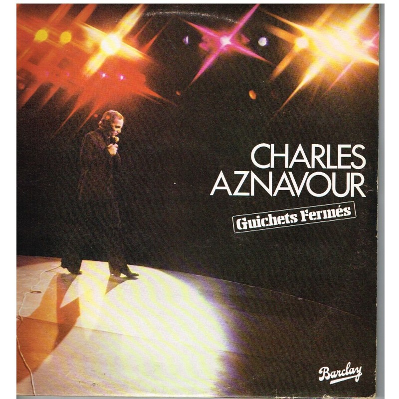 DISQUE DOUBLE 33 TOURS Charles AZNAVOUR - GUICHETS FERMES