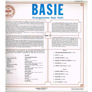 DISQUE 33 TOURS  - COUNT BASIE - BASIE ON ROULETTE Vol 1 DISQUE 33 TOURS  - COUNT BASIE - BASIE ON ROULETTE Vol 1