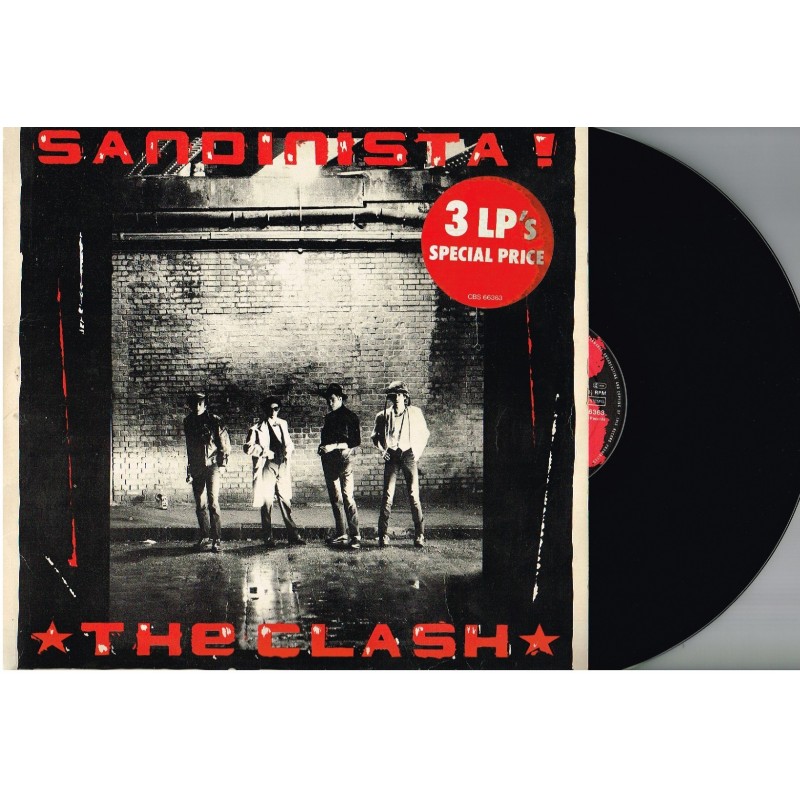 3 DISQUES 33 TOURS  - THE CLASH - SANDINISTA