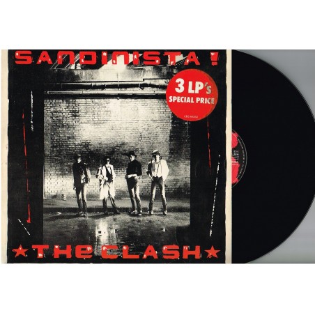 3 DISQUES 33 TOURS  - THE CLASH - SANDINISTA