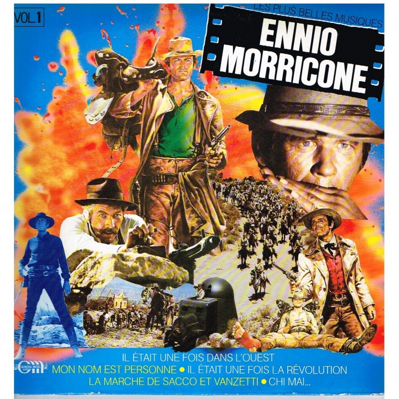 DISQUE 33 TOURS LES PLUS BELLES MUSIQUES D'ENNIO MORRICONE VOL. 1