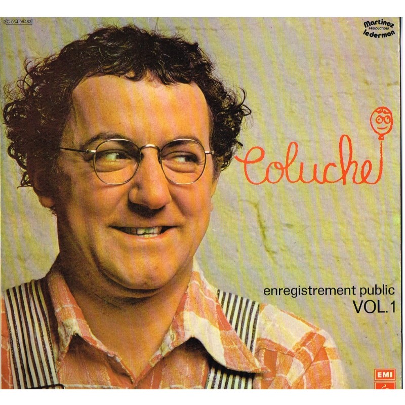 DISQUE 33 TOURS COLUCHE - ENREGISTREMENT PUBLIC VOL.1