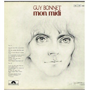 DISQUE 33 TOURS GUY BONNET - MOUN MIEJOUR - MON MIDI