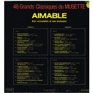 2 DISQUES 33 TOURS  AIMABLE - PERLES DE CRISTAL