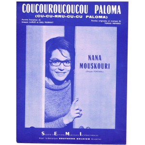 PARTITION DE NANA MOUSKOURI - COUCOUROUCOUCOU PALOMA