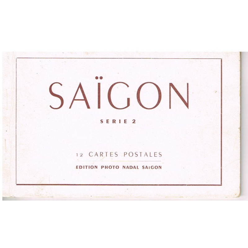 CARTES POSTALES EN CARNET - SAÏGON -  SERIE 2