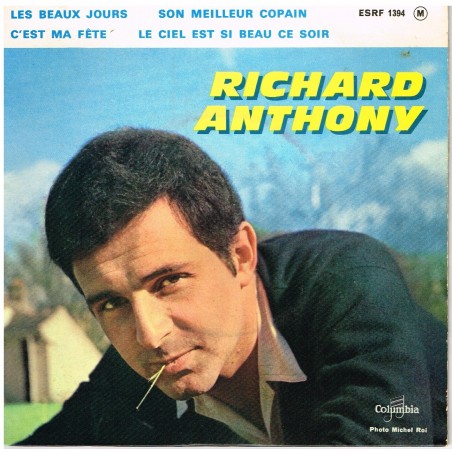 DISQUE 45 TOURS - BIEM - RICHARD ANTHONY - LES BEAUX JOURS