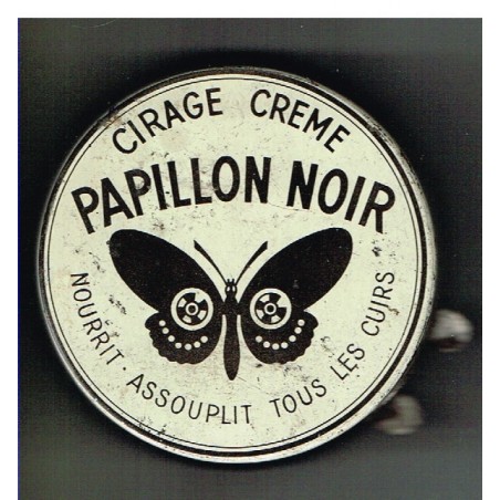 BOITE METAL ANCIENNE CIRAGE CREME PAPILLON NOIR N° 3