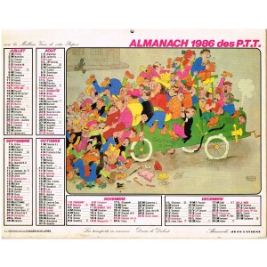 CALENDRIER ALMANACH DU FACTEUR 1986 - DUBOUT