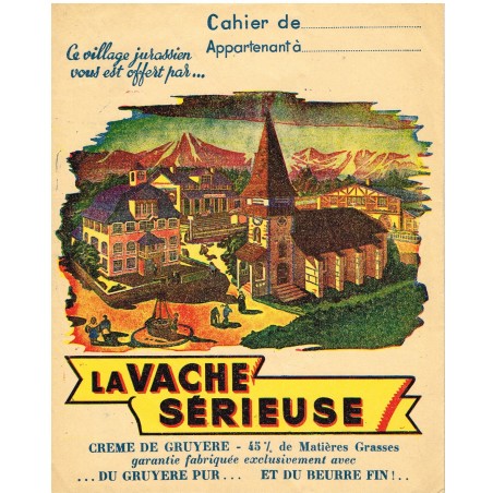 PROTEGE CAHIER  LA VACHE SERIEUSE