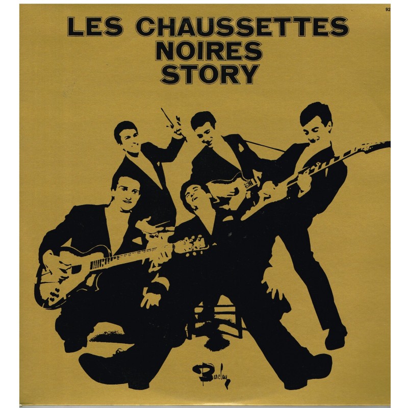 DISQUE DOUBLE 33 TOURS LES CHAUSSETTES NOIRES STORY AVEC EDDY MITCHELL