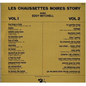 DISQUE DOUBLE 33 TOURS LES CHAUSSETTES NOIRES STORY AVEC EDDY MITCHELL