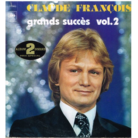 ALBUM 2 DISQUES 33 TOURS CLAUDE FRANCOIS - GRANDS SUCCES VOL 2