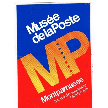 AUTOCOLLANT  MUSEE DE LA POSTE - MP MONTPARNASSE
