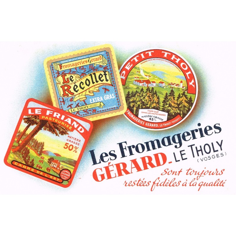 BUVARD LES FROMAGERIES GERARD - LE THOLY
