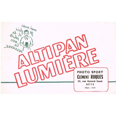 BUVARD  ALTIPAN LUMIERE - MOI AUSSI JE FAIS DE LA PHOTO