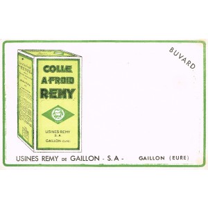 BUVARD COLLE A FROID REMY - USINES REMY DE GAILLON