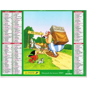 CALENDRIER ALMANACH DU FACTEUR 2005 - ASTERIX 2003