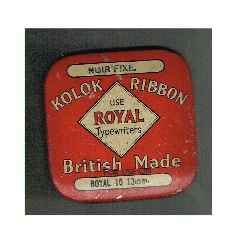 BOITE ANGLAISE DE RUBAN DE MACHINE A ECRIRE
