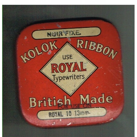 BOITE ANGLAISE DE RUBAN DE MACHINE A ECRIRE