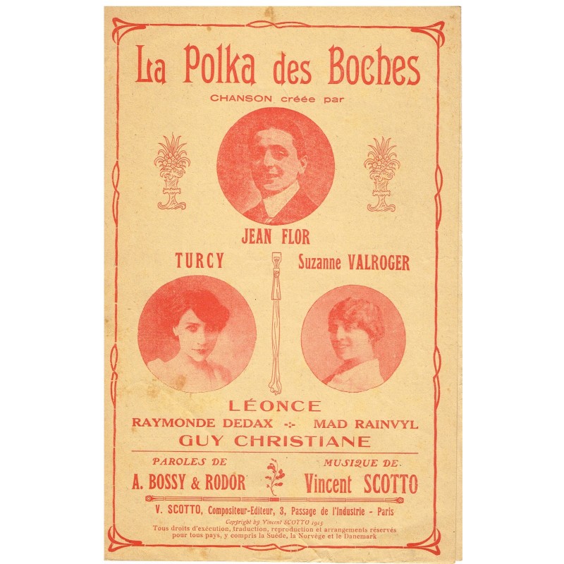PARTITION - LA POLKA DES BOCHES