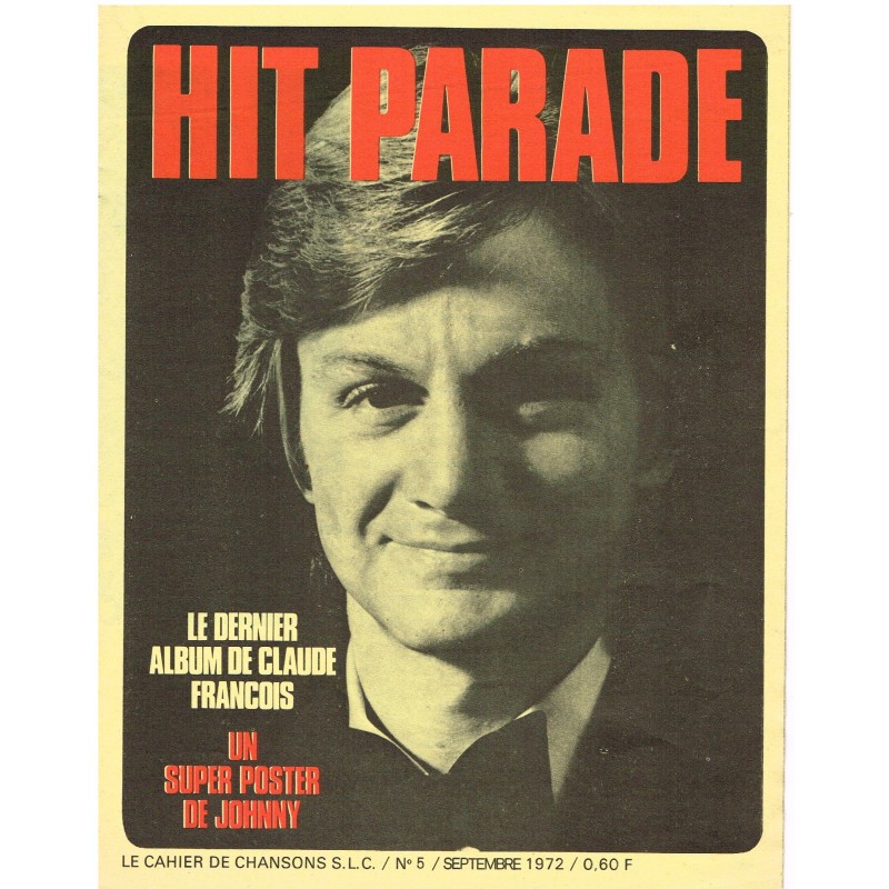 CAHIER DE CHANSONS SLC N°5 HIT PARADE CLAUDE FRANCOIS