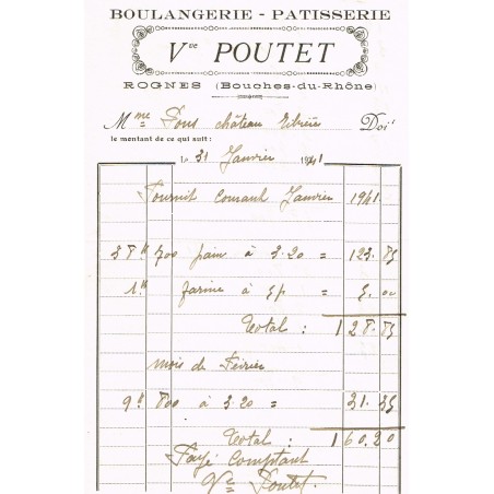 LOT DE 11 FACTURES - ROGNES (13)