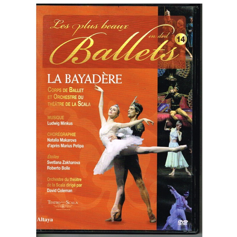 DVD LA BAYADERE - LES PLUS BEAUX BALLETS EN DVD - N° 14