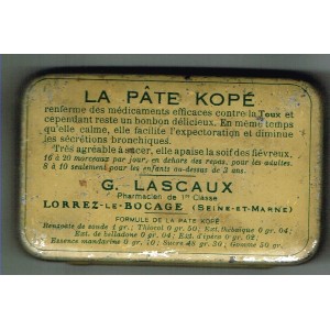 BOITE ANCIENNE EN METAL DE PATE KOPE BOITE ANCIENNE EN METAL DE PATE KOPE