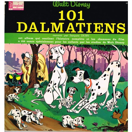 LIVRE DISQUE WALT DISNEY  - LES 101 DALMATIENS