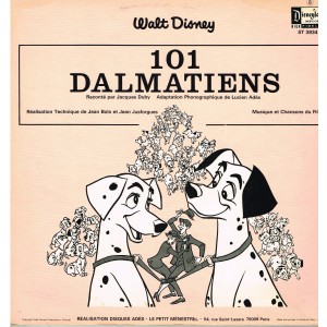 LIVRE DISQUE WALT DISNEY  - LES 101 DALMATIENS