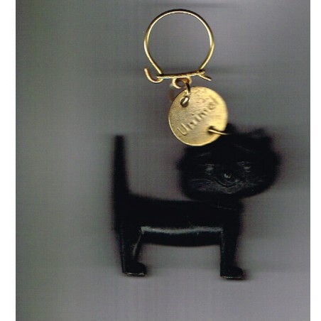 PORTE CLES CHAT NOIR UNIMEL EN 3D