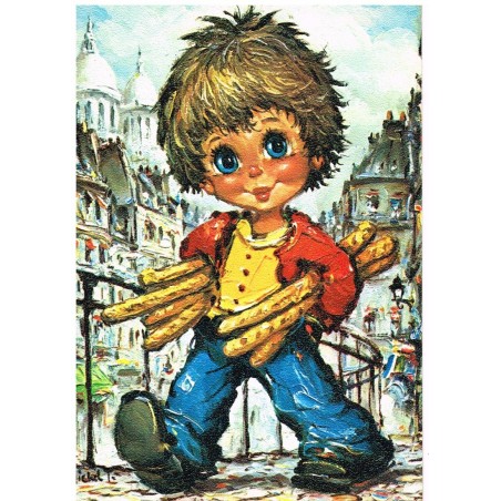 CARTE POSTALE MICHEL THOMAS - Série MUK - L'APPRENTI - C/100-1