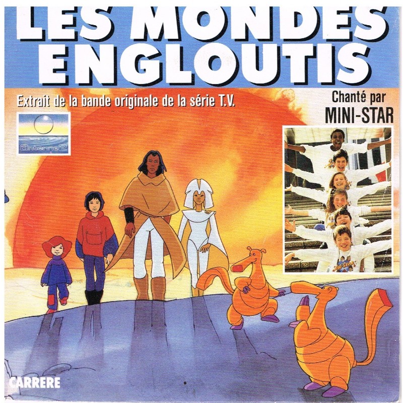 DISQUE 45 TOURS LES MONDES ENGLOUTIS