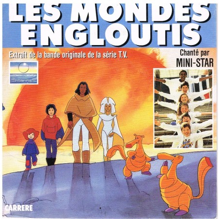 DISQUE 45 TOURS LES MONDES ENGLOUTIS