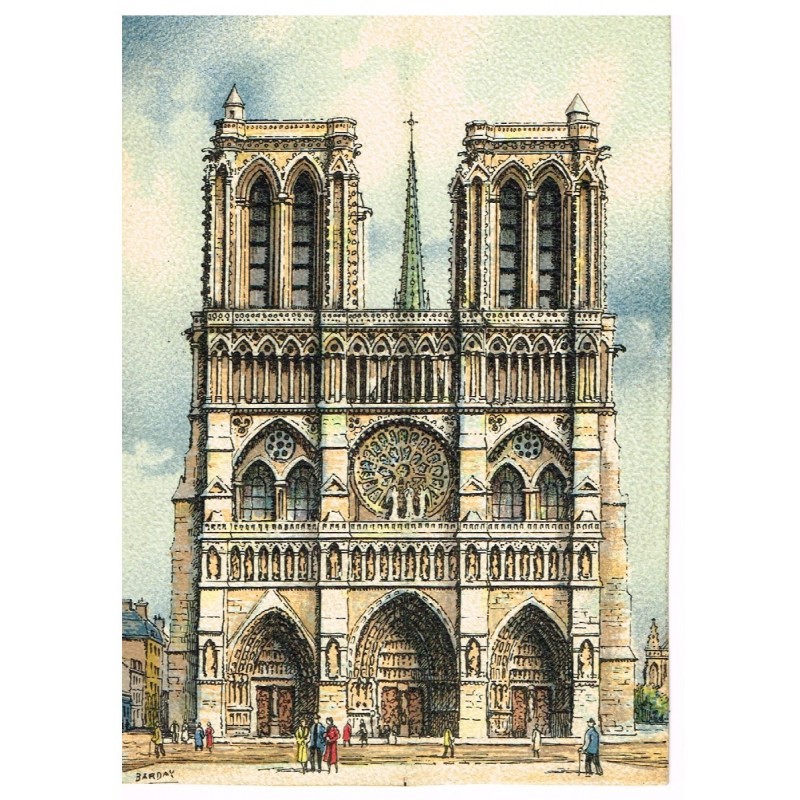 CARTE POSTALE PARIS -NOTRE DAME - BARRE DAYEZ