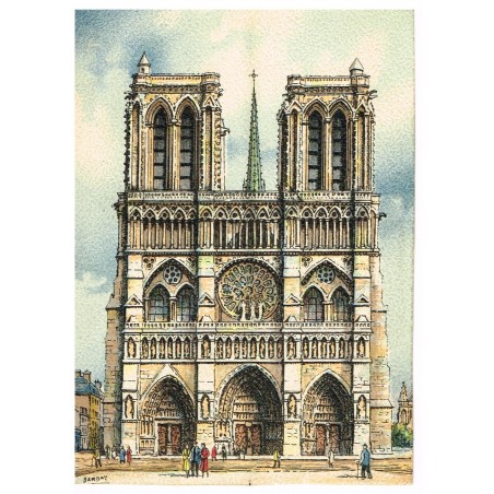 CARTE POSTALE PARIS -NOTRE DAME - BARRE DAYEZ