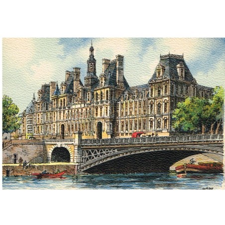 CARTE POSTALE PARIS - L'HOTEL DE VILLE - BARRE DAYEZ