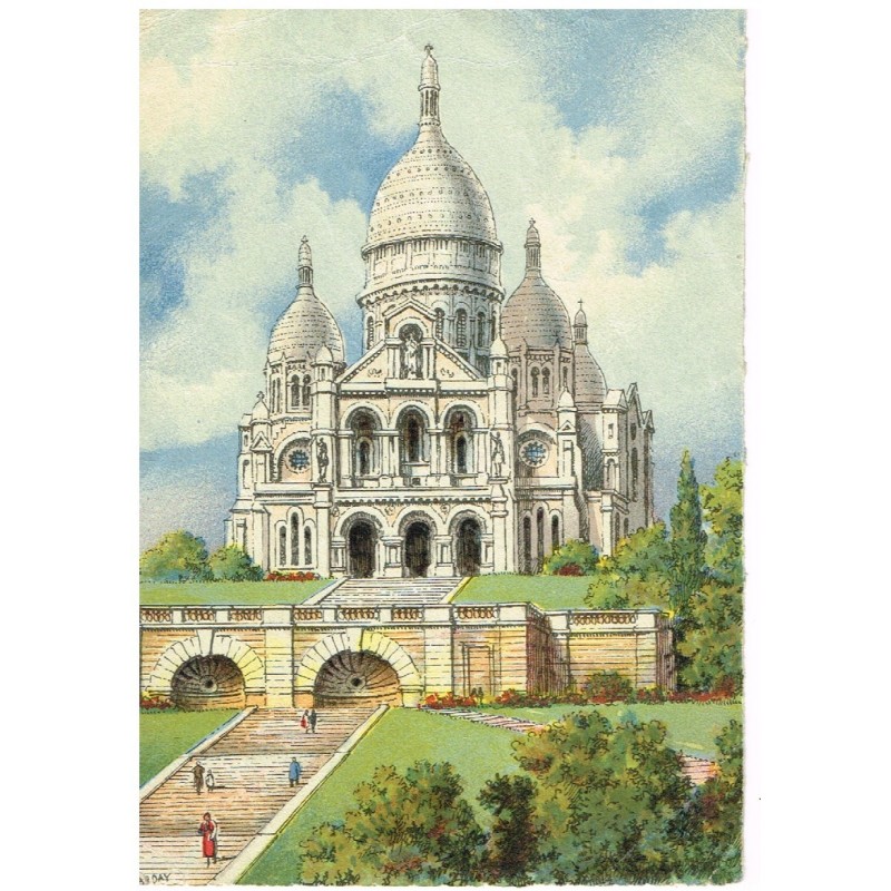 CARTE POSTALE PARIS - LE SACRE-COEUR - BARRE DAYEZ