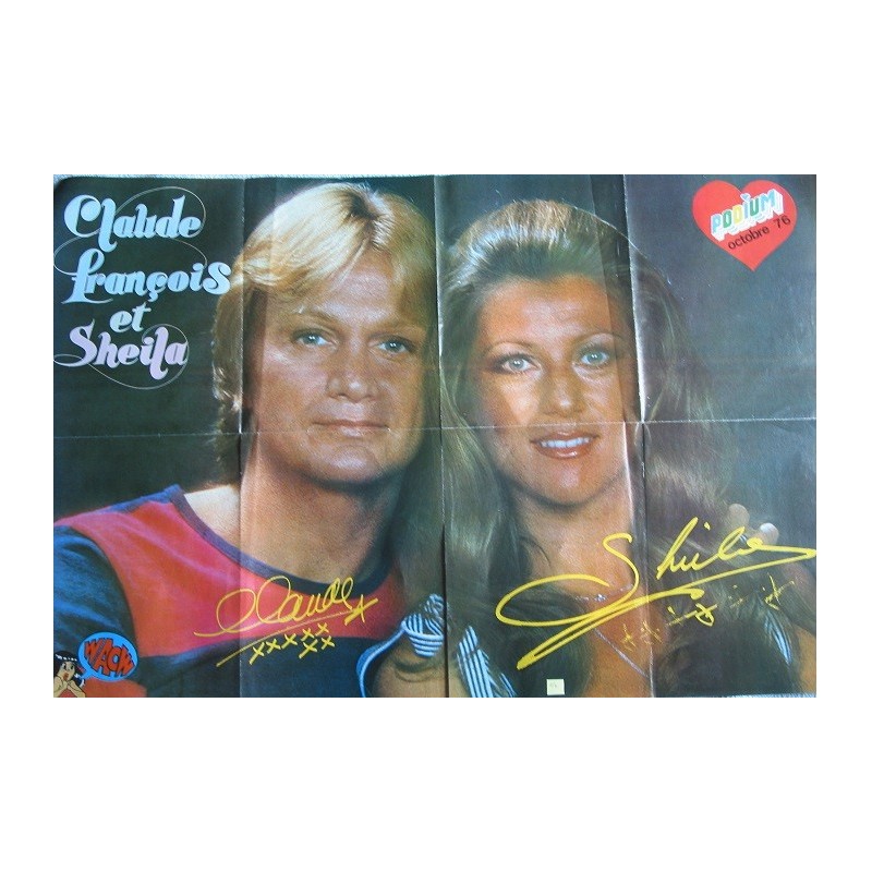 POSTER CLAUDE FRANCOIS ET SHEILA