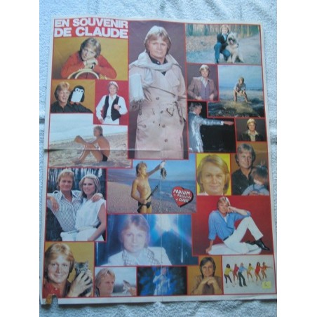 POSTER CLAUDE FRANCOIS MULTI-VUES - EN SOUVENIR DE CLAUDE