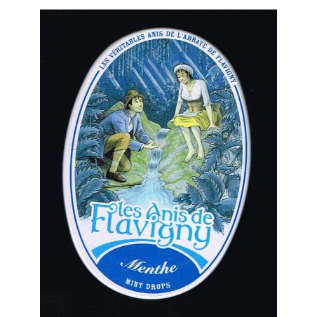 BOITE LES ANIS DE  FLAVIGNY A LA MENTHE
