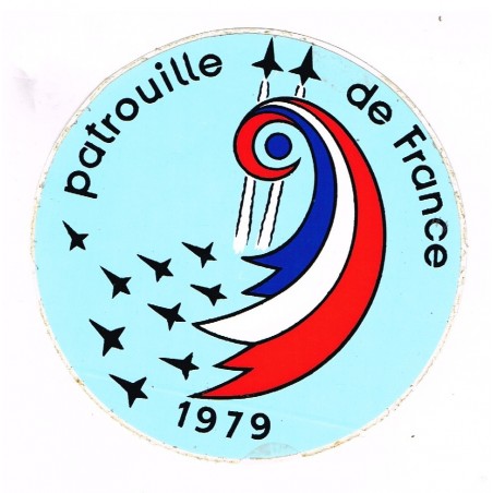 ADHESIF DE LA PATROUILLE DE FRANCE 1979